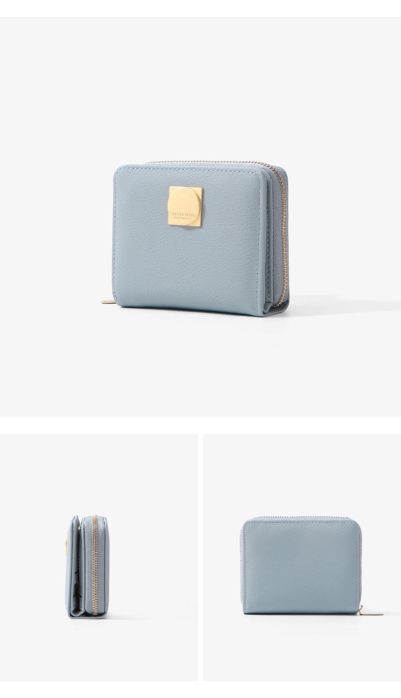 Women's Casual Plain Coloured Coin Wallet