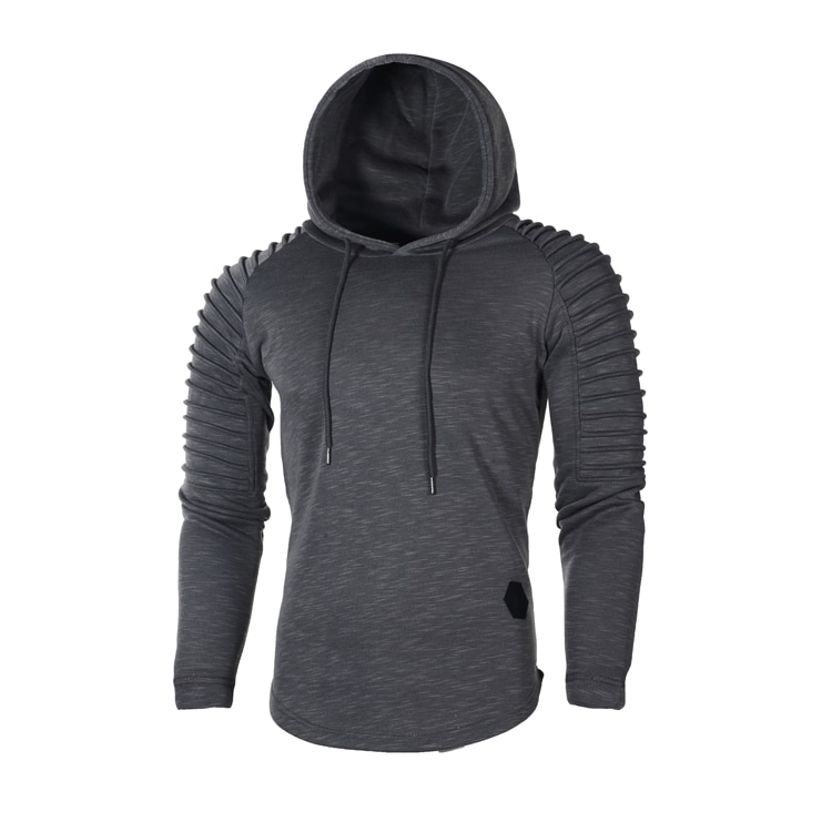 Solid Cotton Men's Hoodie