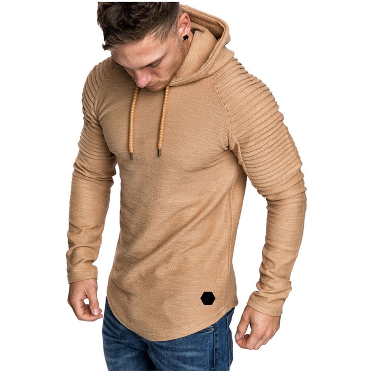 Solid Cotton Men's Hoodie