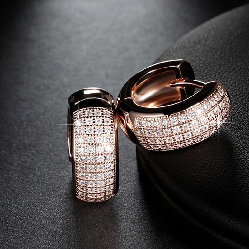 Classic Women's Earrings with Zirconia