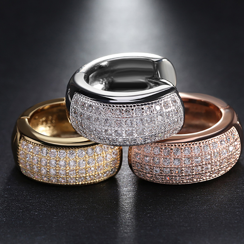 Classic Women's Earrings with Zirconia