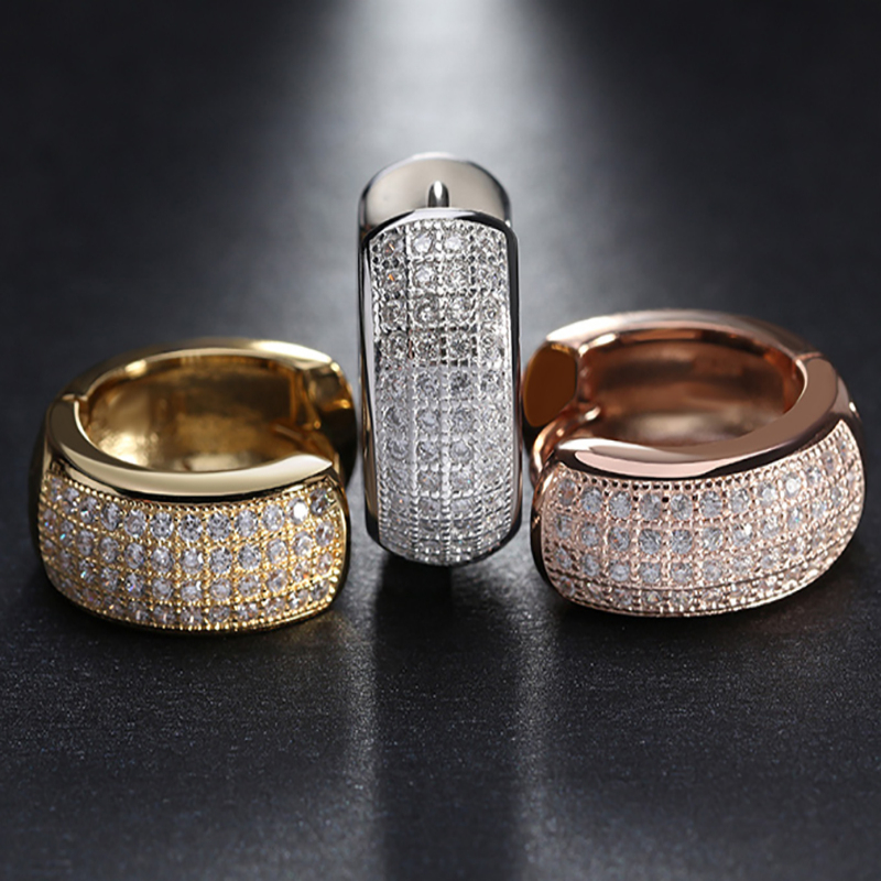 Classic Women's Earrings with Zirconia