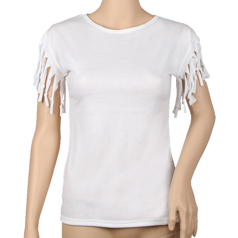 Women's Tassel Sleeve T-Shirt