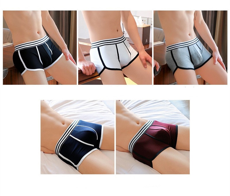 Men's Contrast Detail Boxer Panties