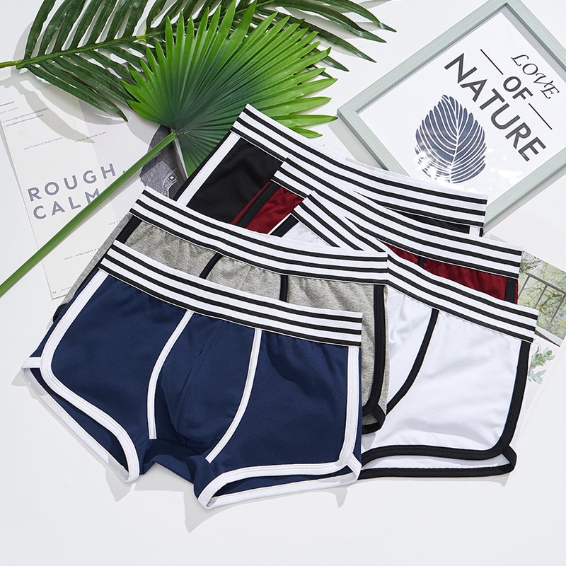 Men's Contrast Detail Boxer Panties
