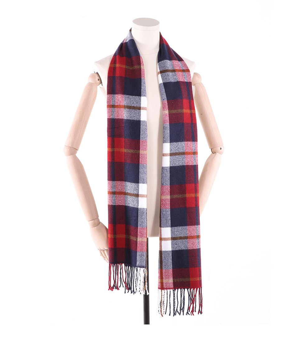 Men's Checked Cashmere Scarf