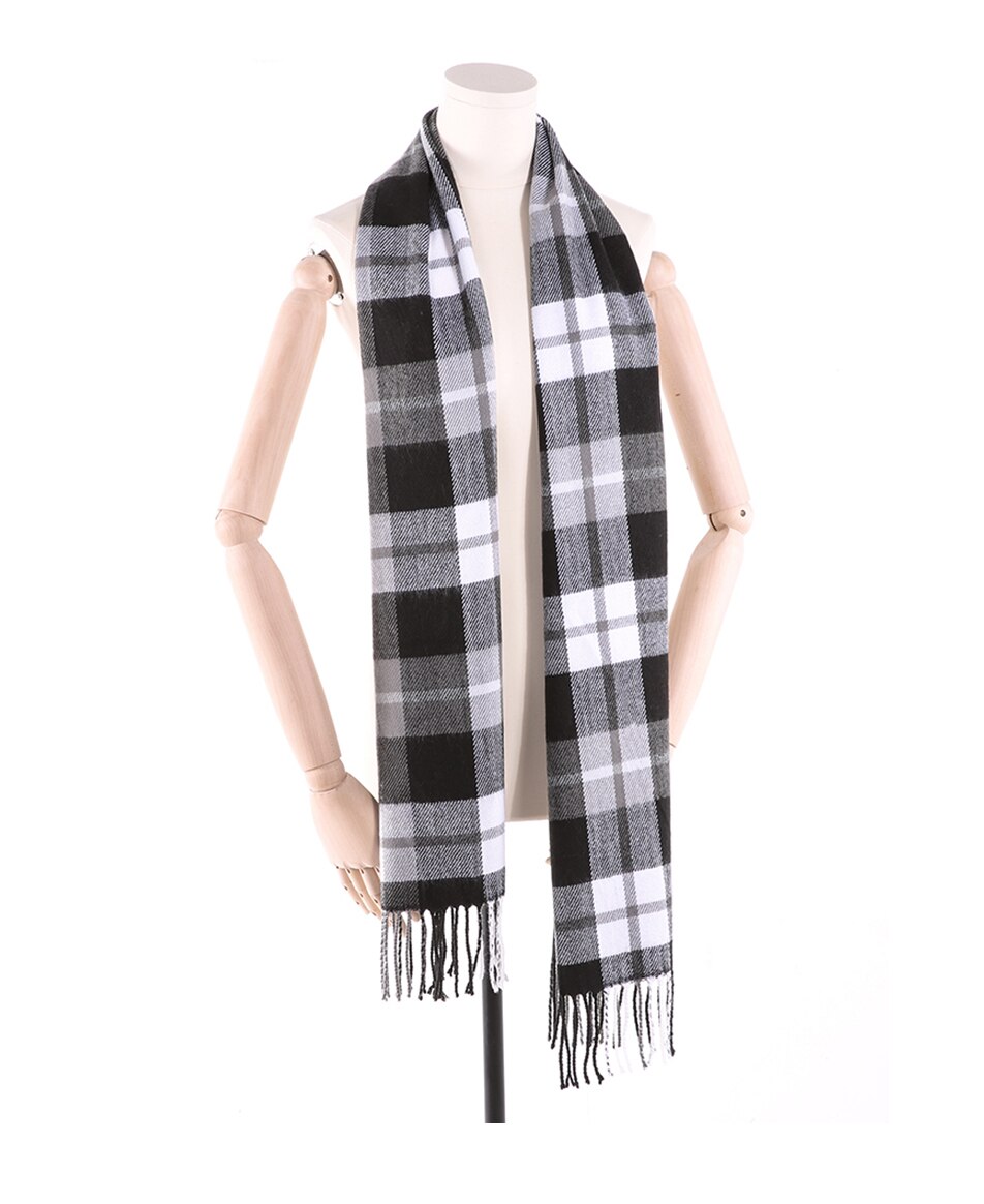 Men's Checked Cashmere Scarf