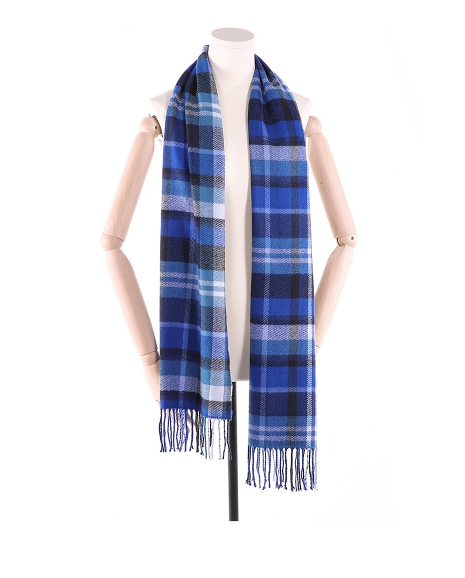 Men's Checked Cashmere Scarf