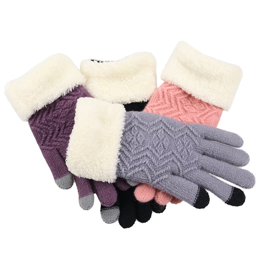 Women's Winter Touch Screen Knitted Gloves