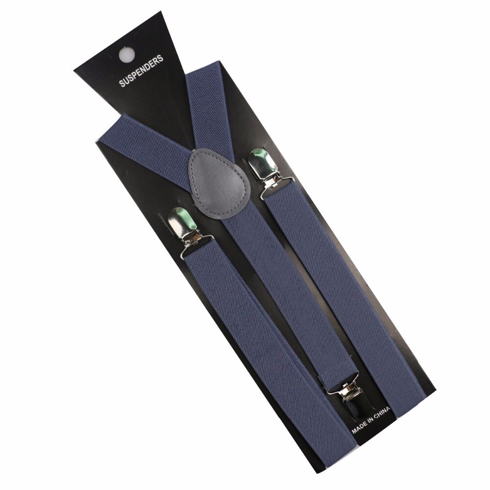 Men's Solid Color Y-Shaped Suspenders