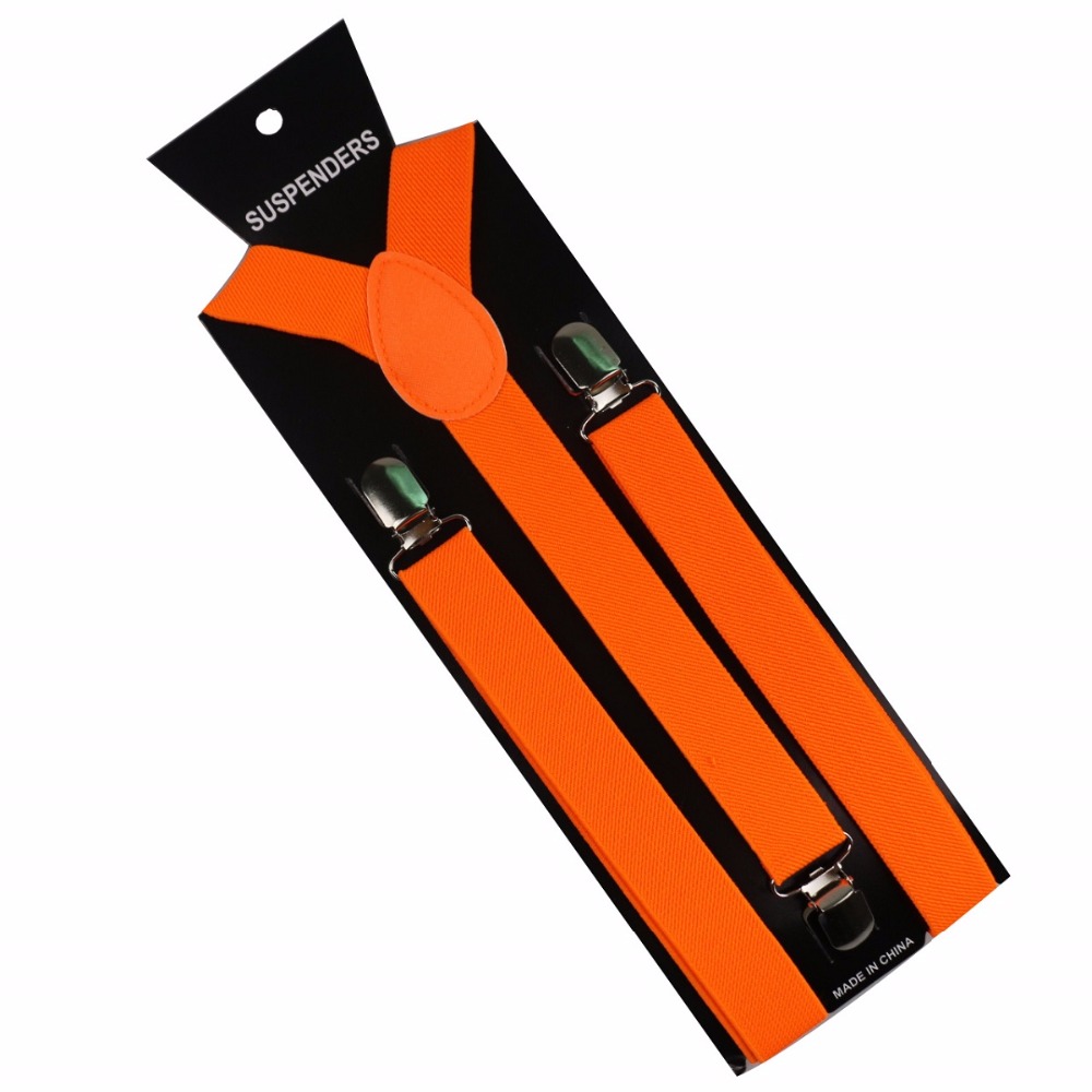 Men's Solid Color Y-Shaped Suspenders