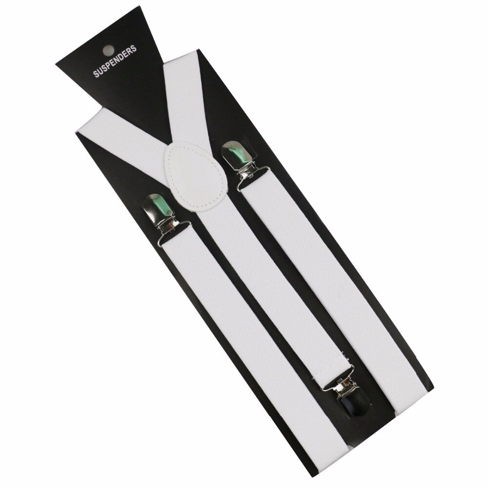 Men's Solid Color Y-Shaped Suspenders