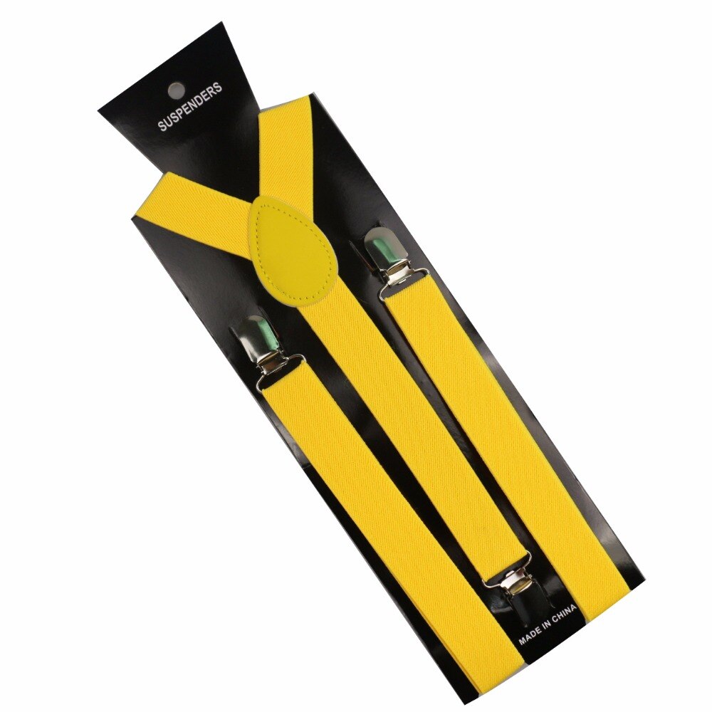 Men's Solid Color Y-Shaped Suspenders