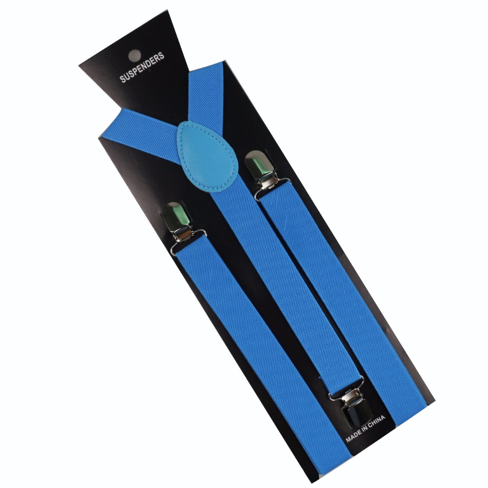 Men's Solid Color Y-Shaped Suspenders