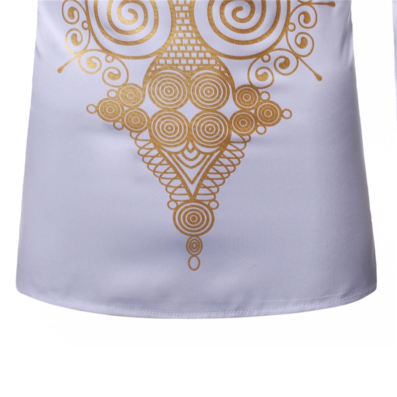 Men's Traditional Shirt with Stand Collar