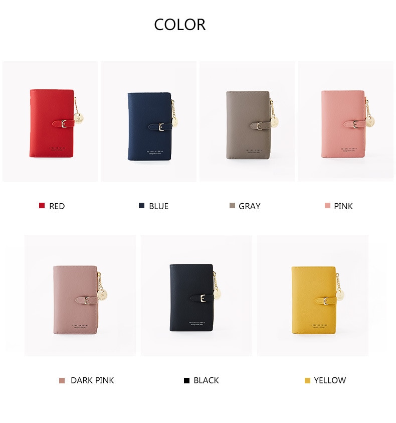 Women's PU Leather Short Wallet