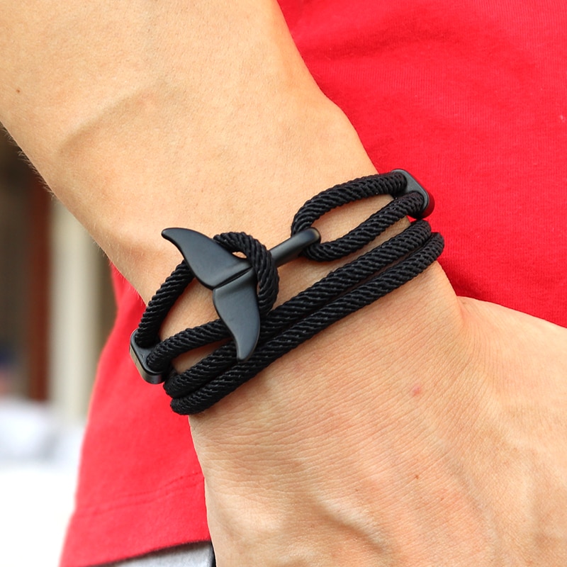 Men's Whale Tail Bracelet