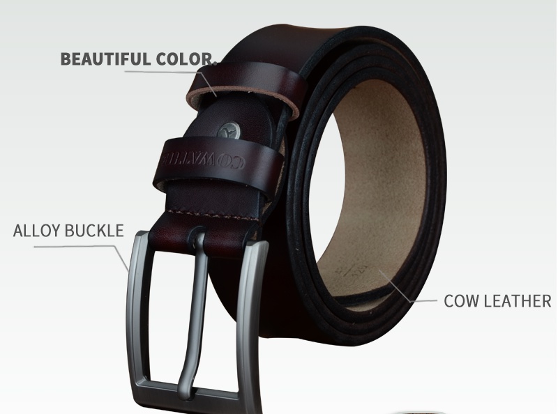 Men's Casual Style Belt with Pin Buckle