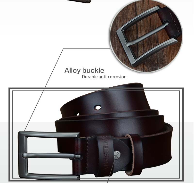 Men's Casual Style Belt with Pin Buckle