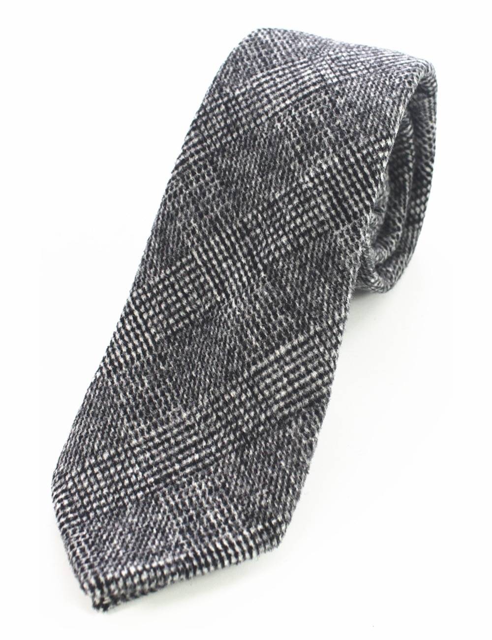 Men's Wool Neck Tie, Pocket Square and Clip Set