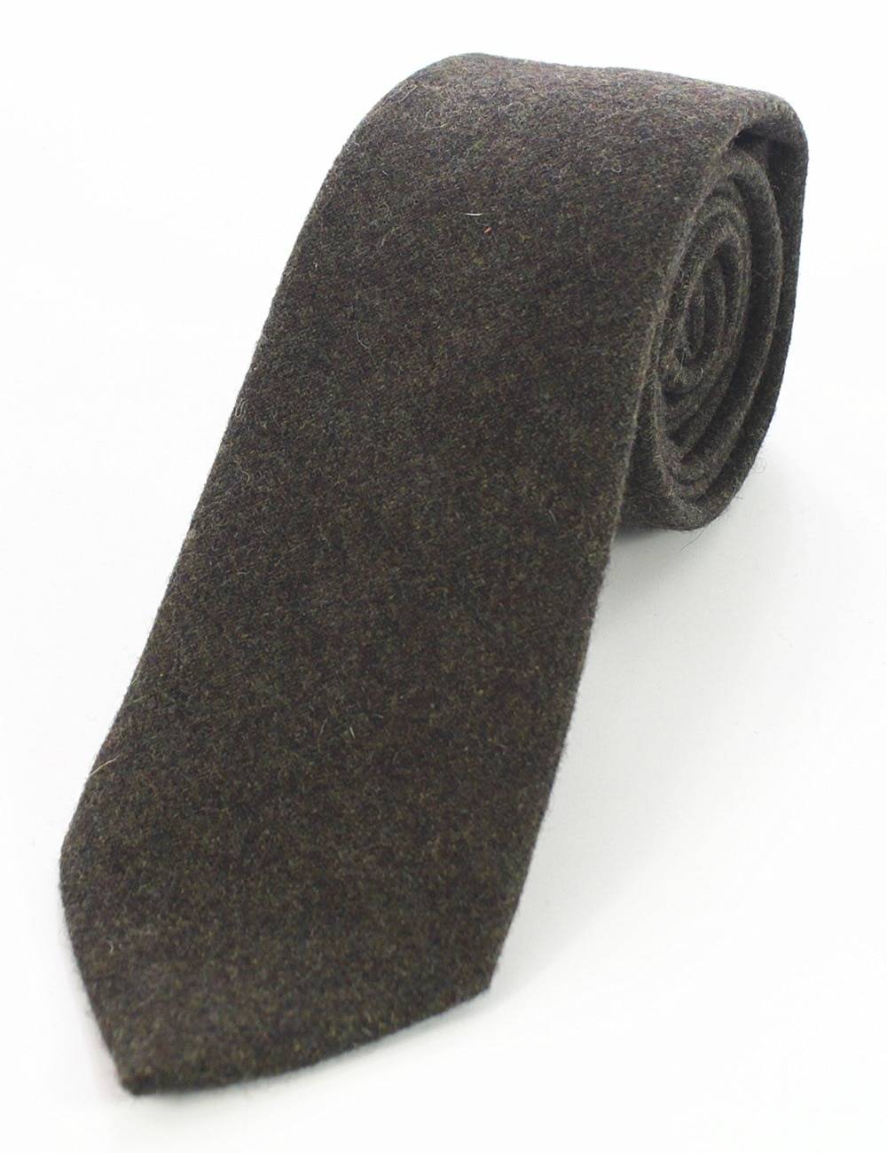 Men's Wool Neck Tie, Pocket Square and Clip Set