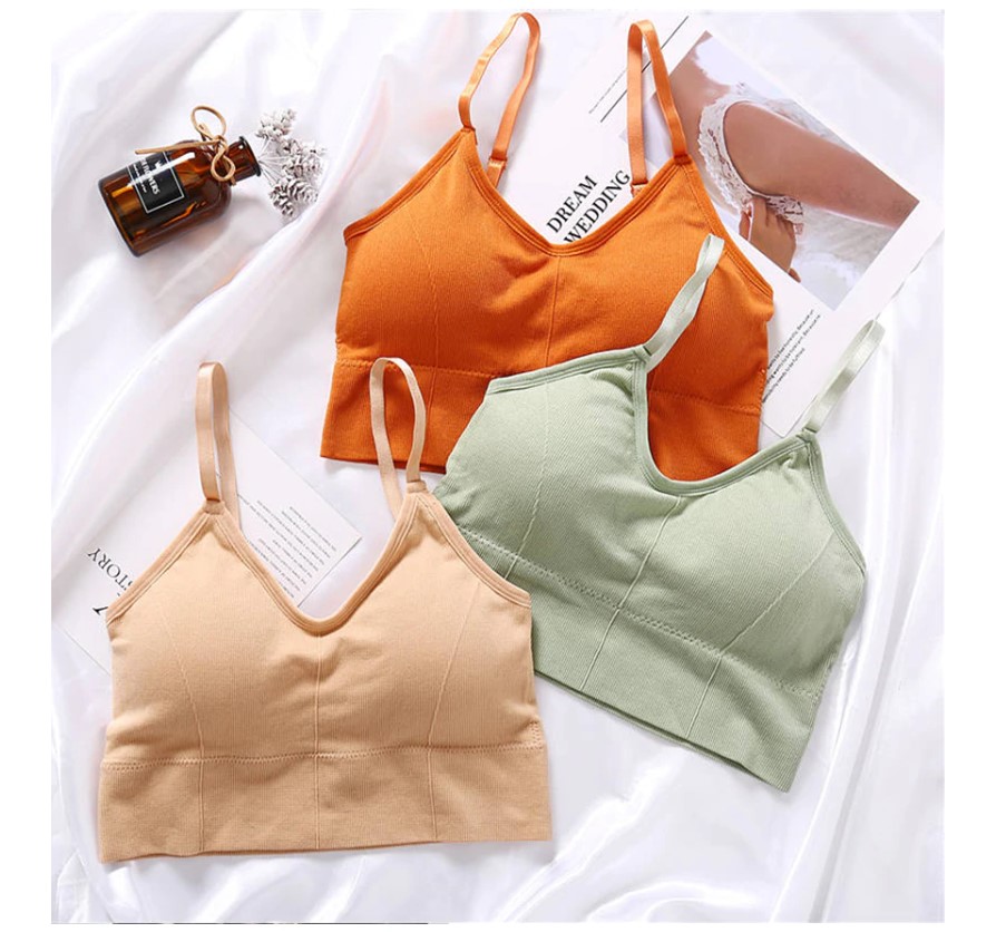 Women's Seamless Bralette with Removable Pads Women's Seamless Bralette with Removable Pads