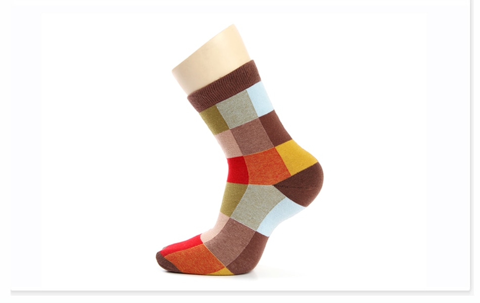 Men's Colorful Socks 5 Pairs Set
