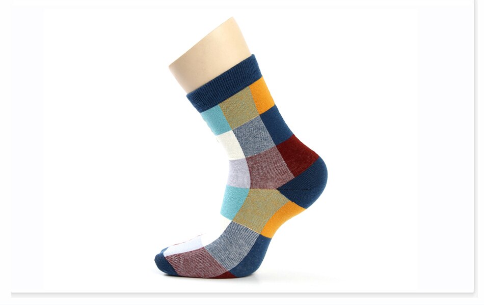 Men's Colorful Socks 5 Pairs Set