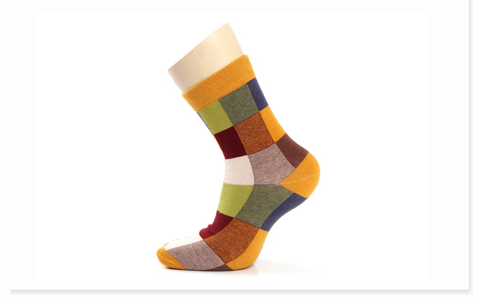 Men's Colorful Socks 5 Pairs Set