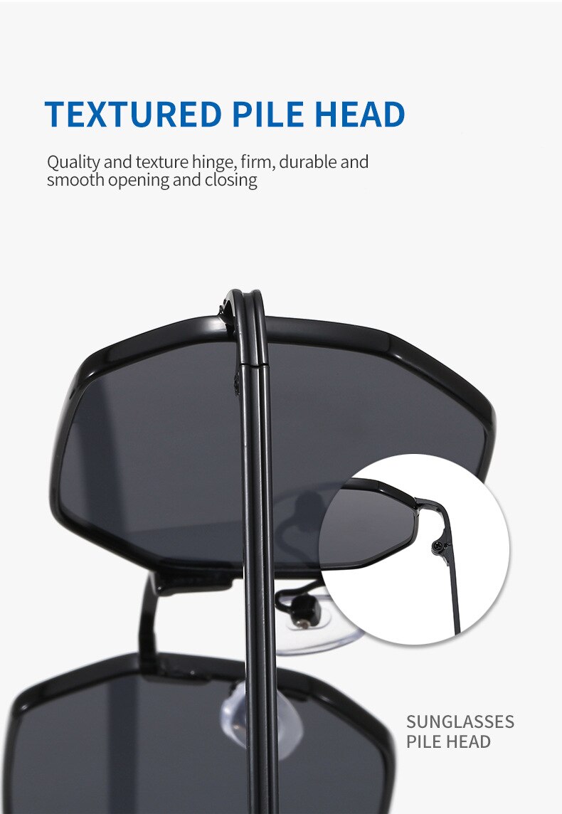 Men's Polygon Shaped Sunglasses