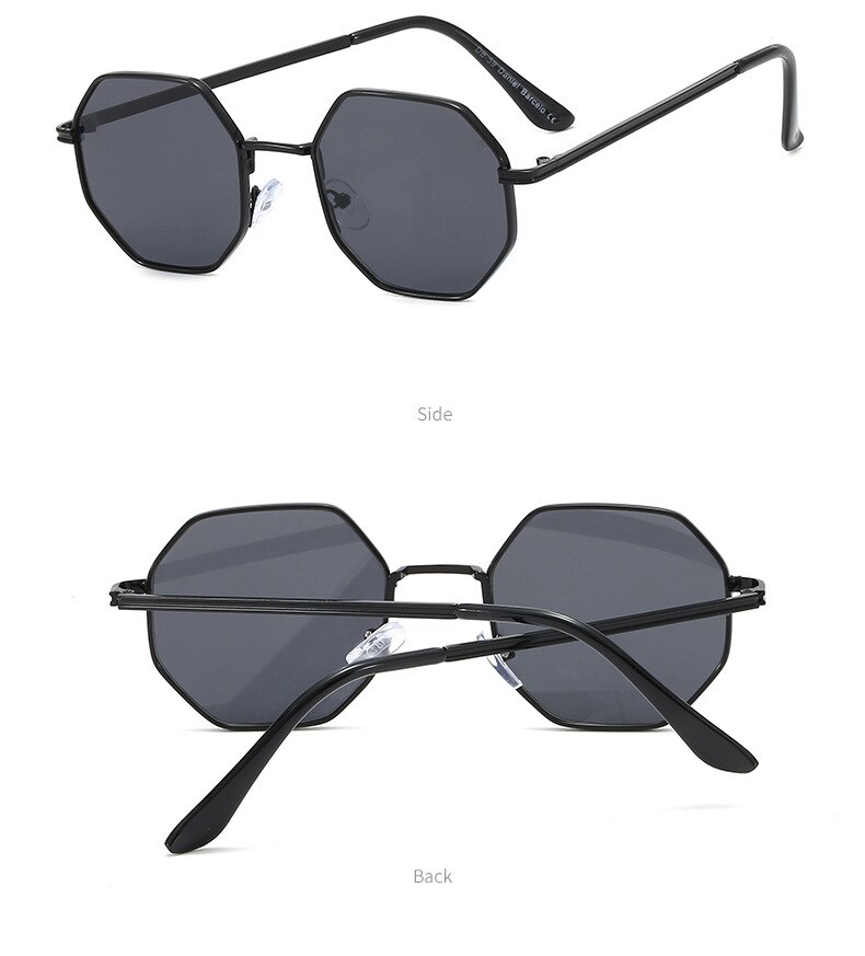 Men's Polygon Shaped Sunglasses