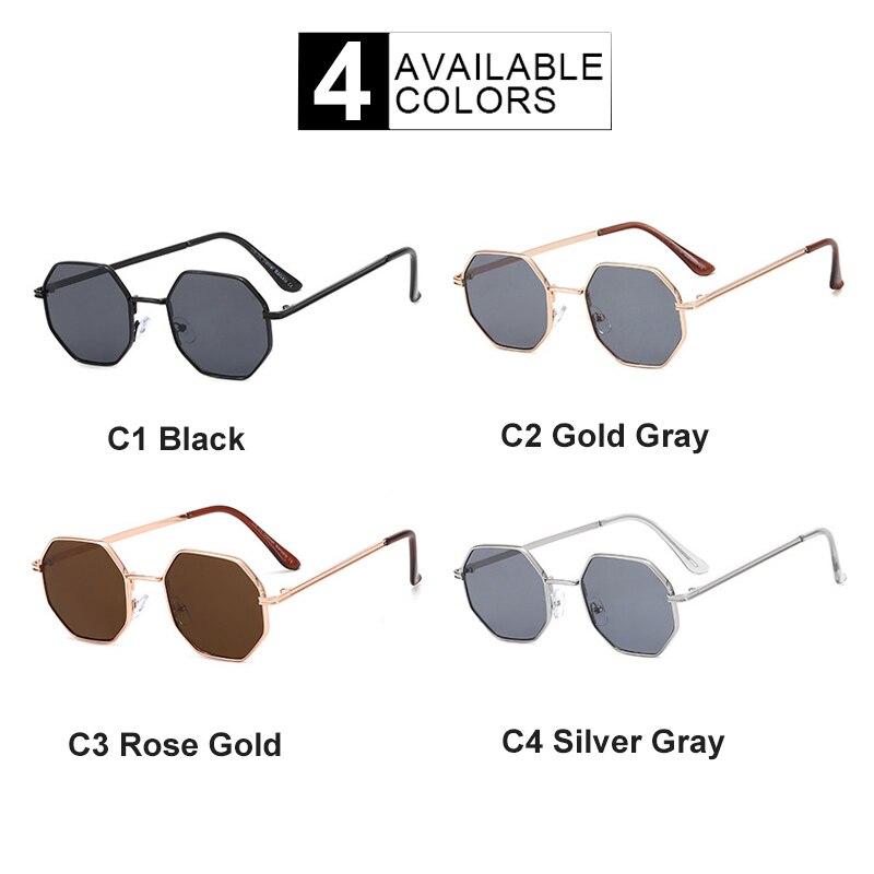 Men's Polygon Shaped Sunglasses