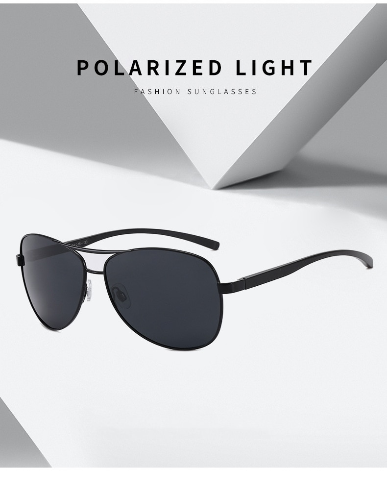 Men's Aviator Polarized Sunglasses