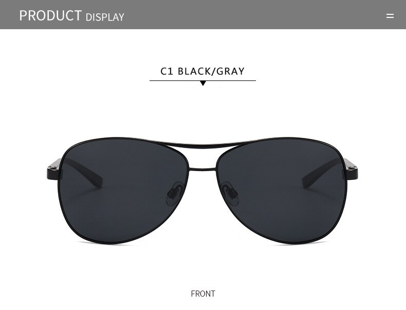 Men's Aviator Polarized Sunglasses