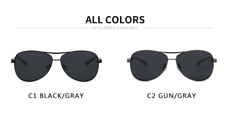 Men's Aviator Polarized Sunglasses