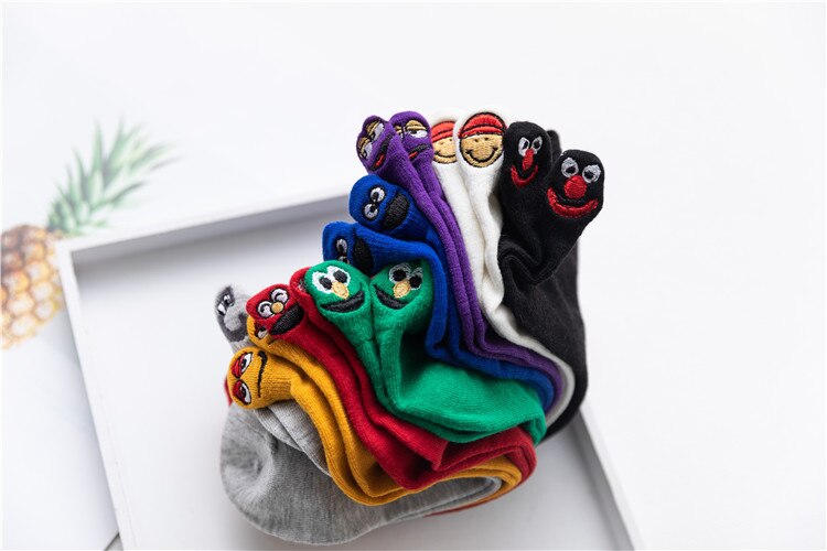 Women's Funny Faces Themed Socks