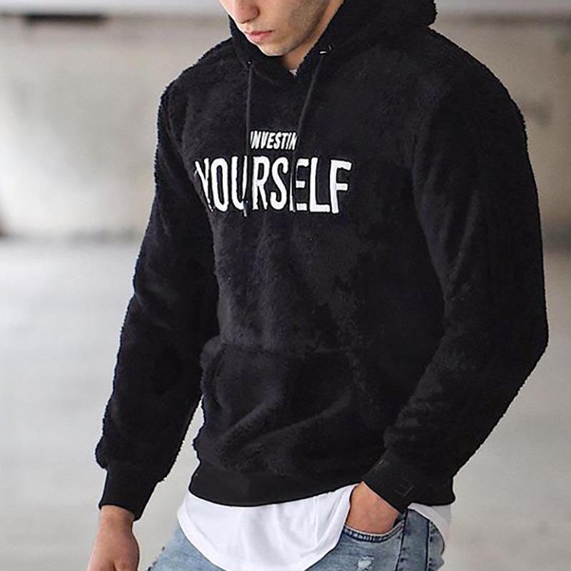 Men's Polyester Warm Hoodie
