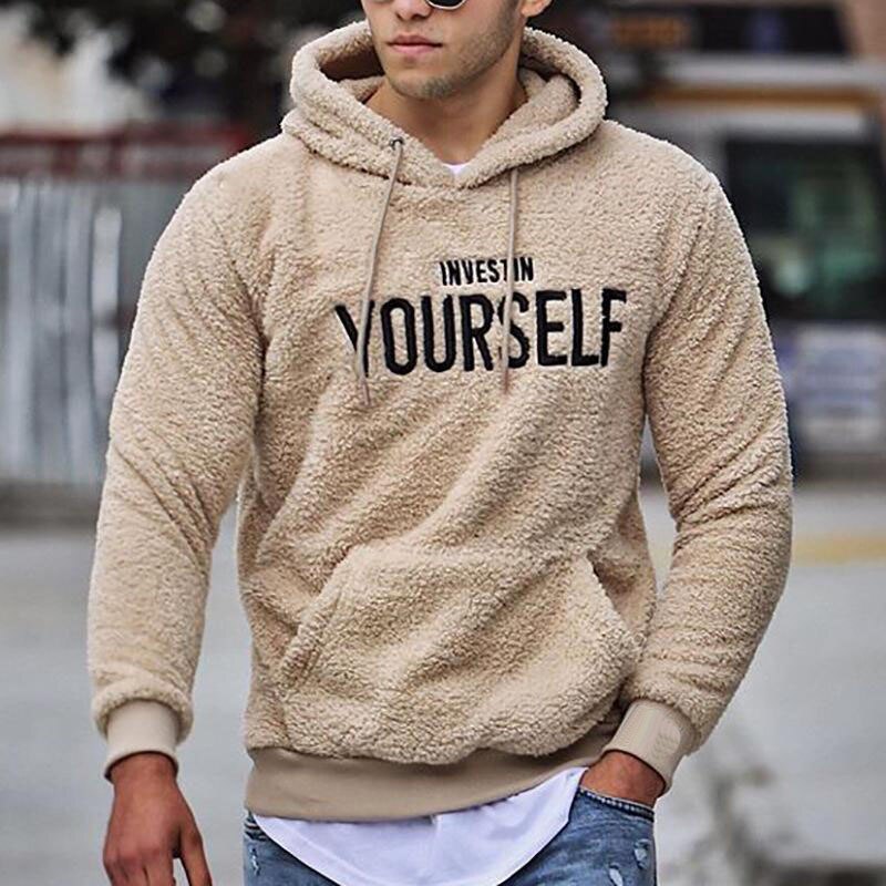 Men's Polyester Warm Hoodie