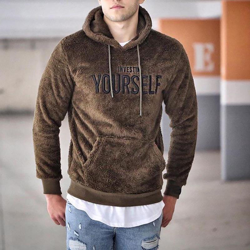 Men's Polyester Warm Hoodie