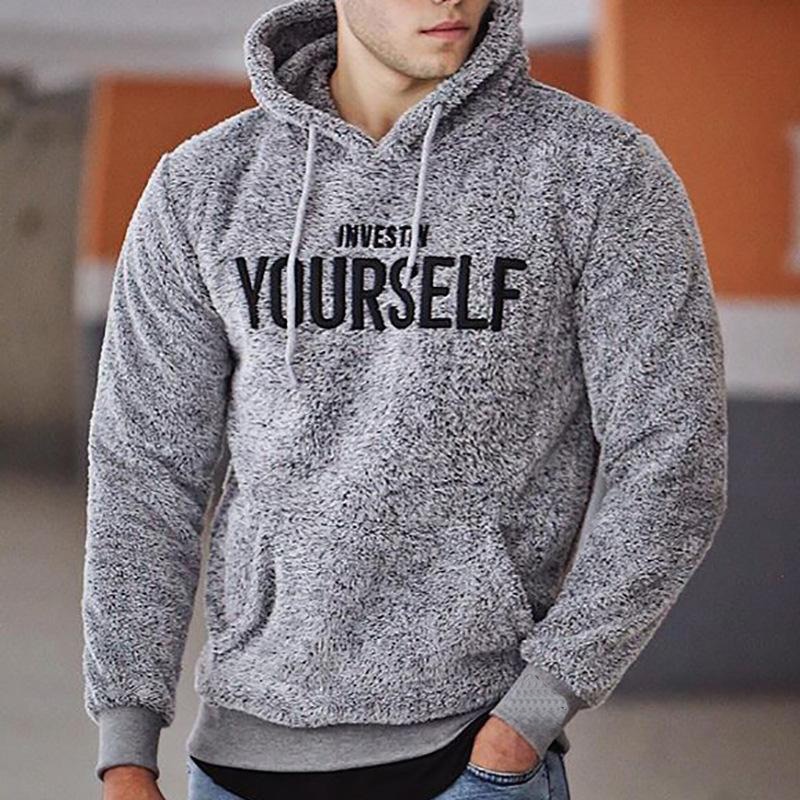 Men's Polyester Warm Hoodie