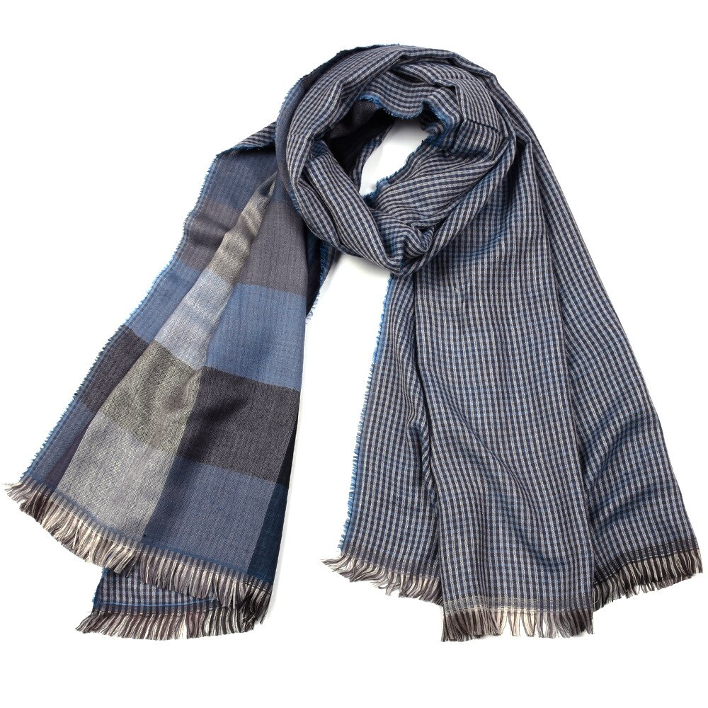Men's Plaid Double-Sided Scarf