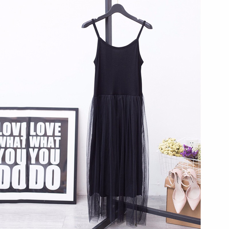 Women's Off Shoulder Tulle Cami Dress