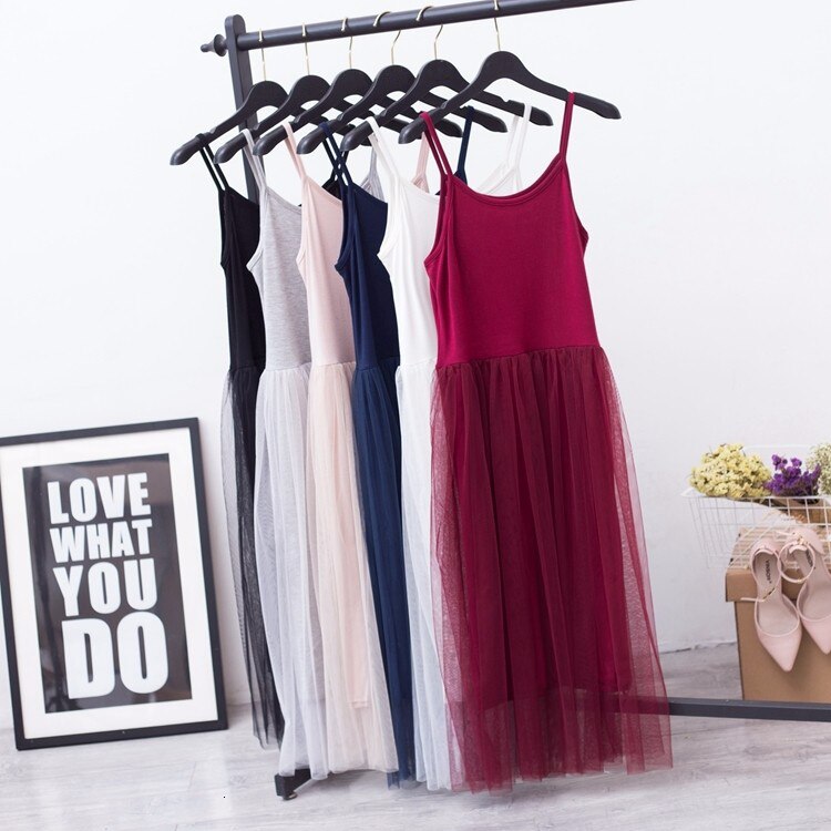 Women's Off Shoulder Tulle Cami Dress