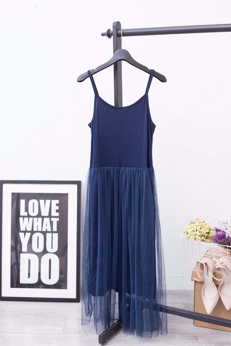 Women's Off Shoulder Tulle Cami Dress