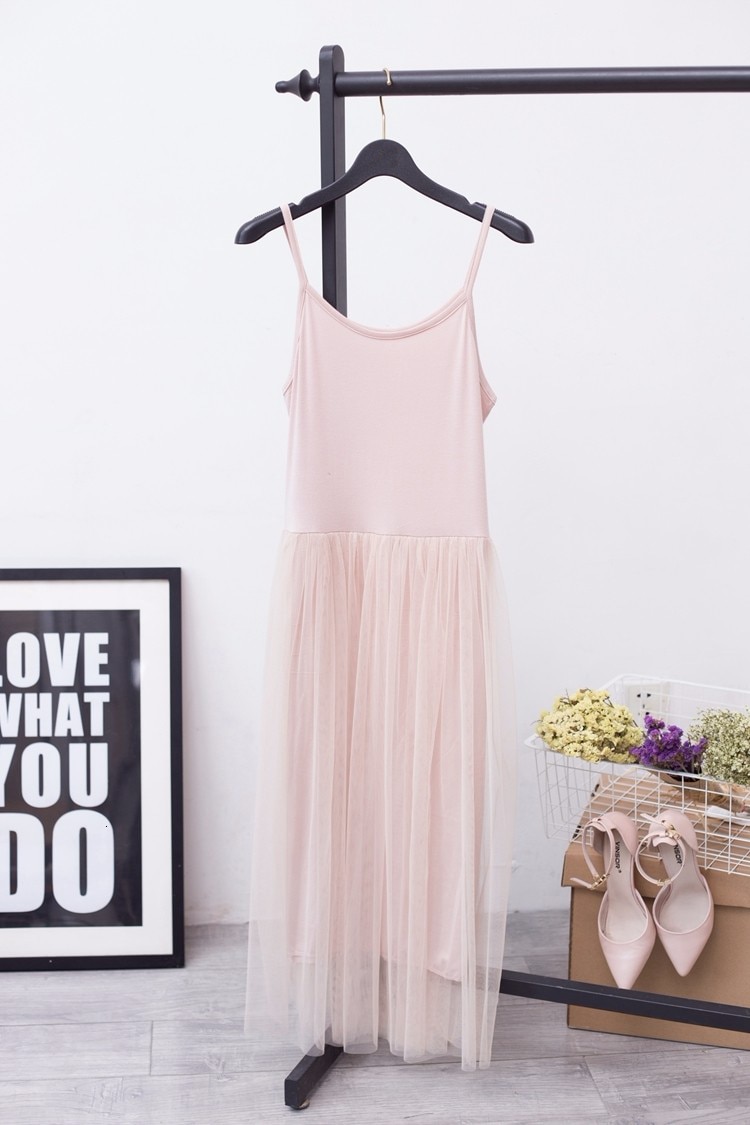 Women's Off Shoulder Tulle Cami Dress