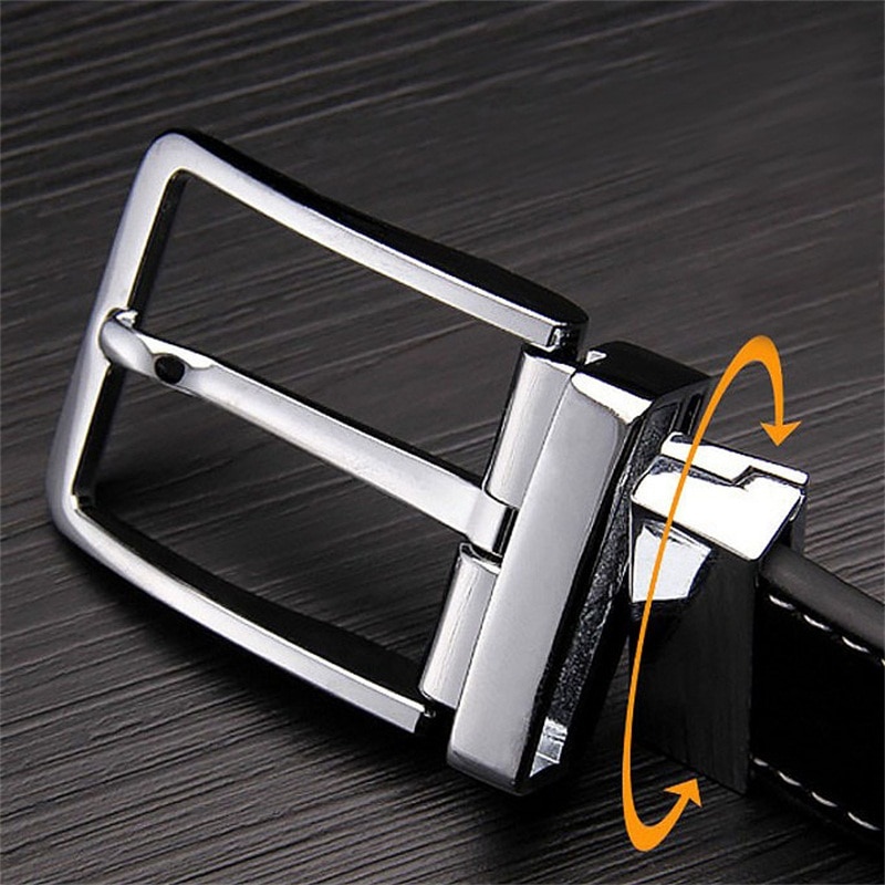 Men's Double-Sided Genuine Leather Belt