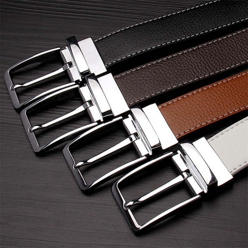 Men's Double-Sided Genuine Leather Belt