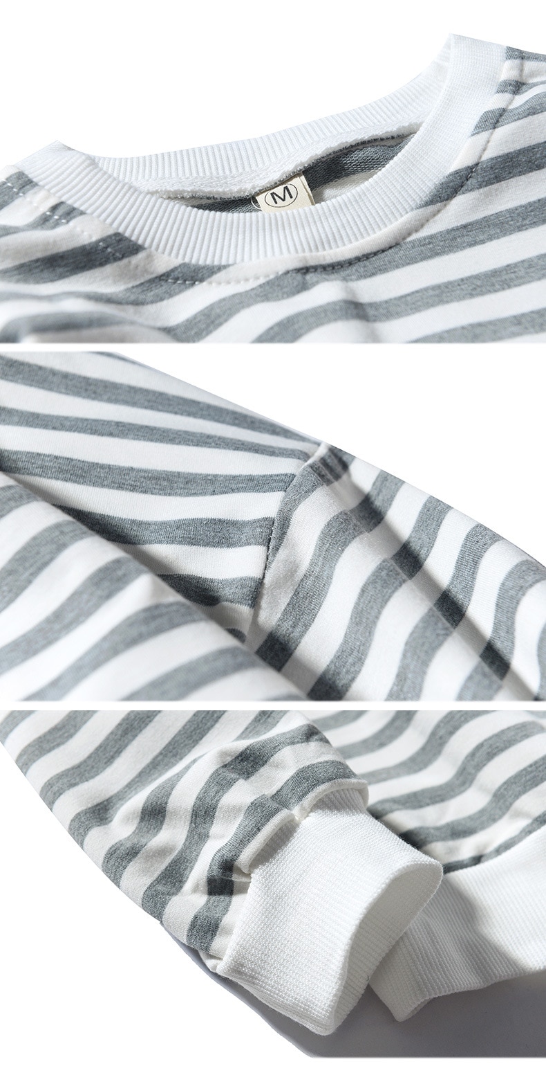 Men's Striped Oversized Sweatshirt