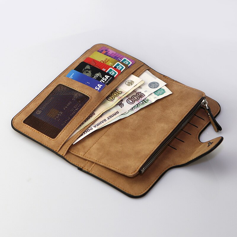 Women's PU Leather Long Wallet