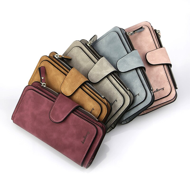 Women's PU Leather Long Wallet